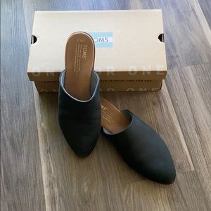 Toms Jutti Mule Black Leather
